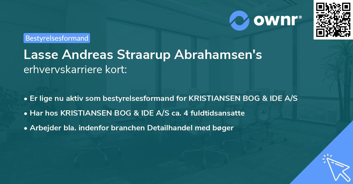 Lasse Andreas Straarup Abrahamsen's erhvervskarriere kort
