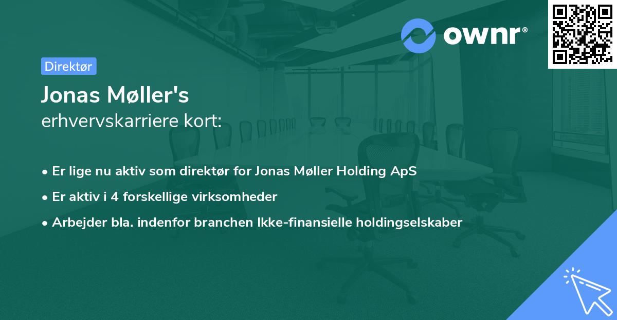 Jonas Møller's erhvervskarriere kort