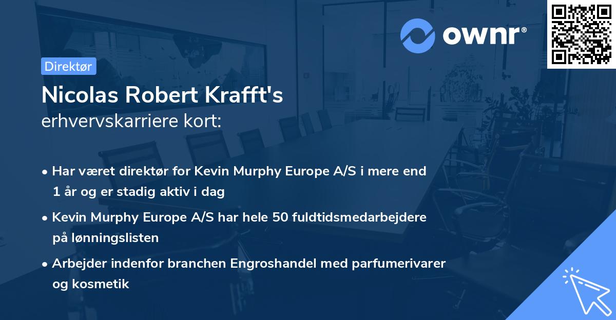 Nicolas Robert Krafft's erhvervskarriere kort