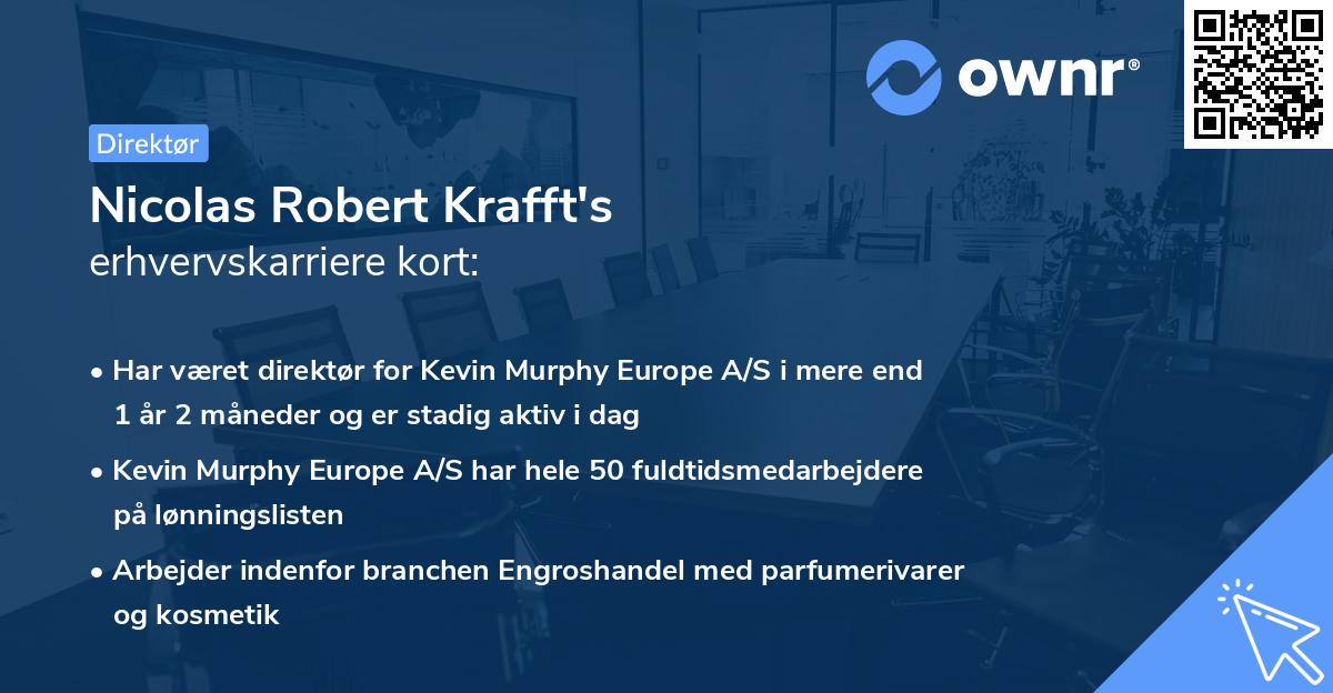 Nicolas Robert Krafft's erhvervskarriere kort
