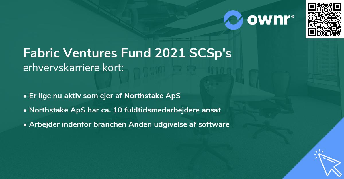 Fabric Ventures Fund 2021 SCSp's erhvervskarriere kort