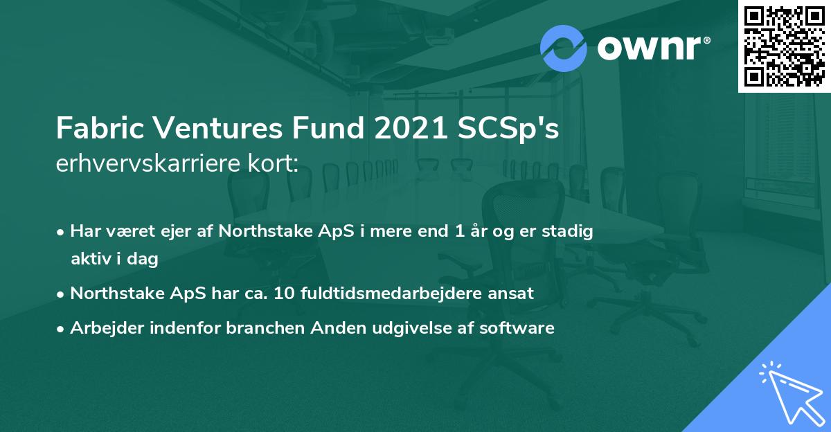 Fabric Ventures Fund 2021 SCSp's erhvervskarriere kort