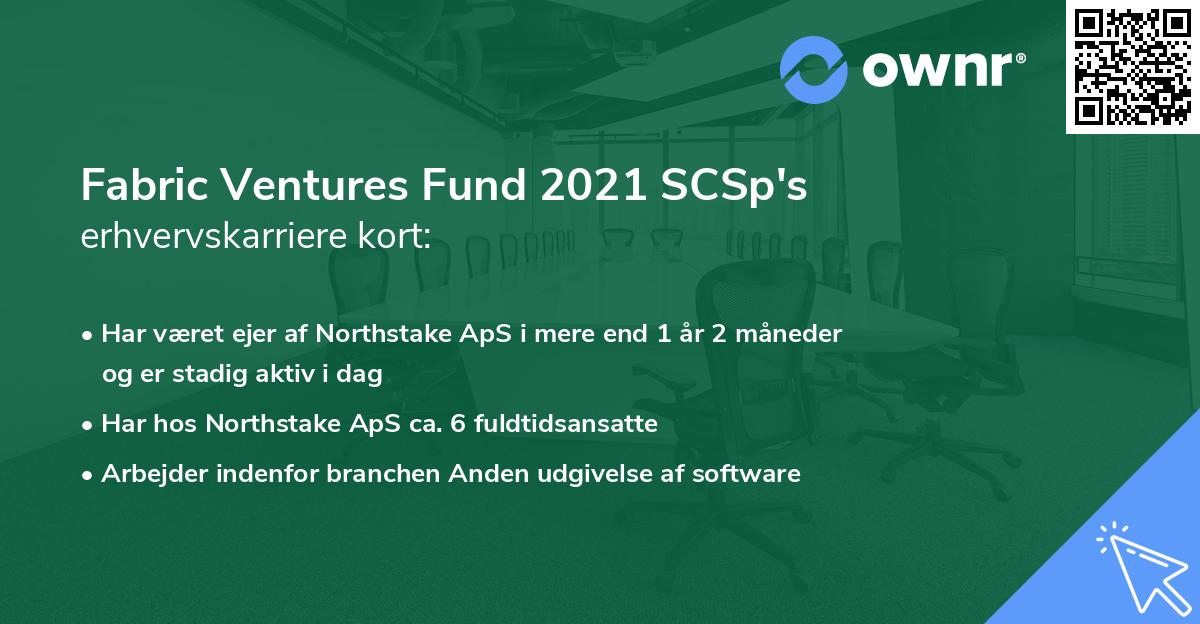 Fabric Ventures Fund 2021 SCSp's erhvervskarriere kort