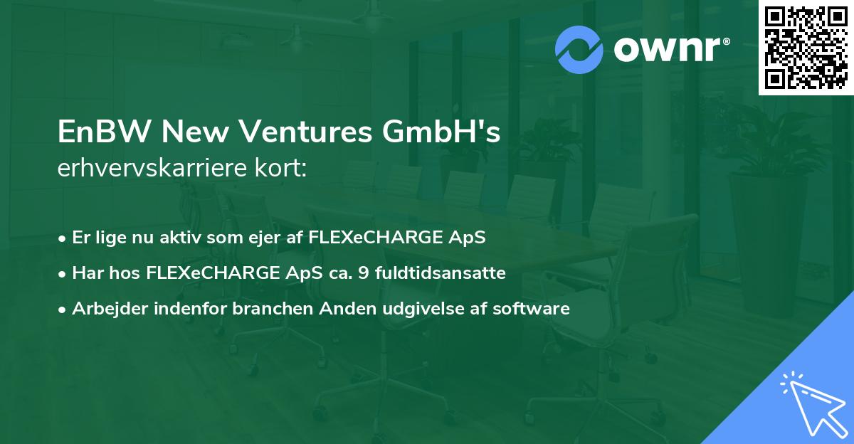 EnBW New Ventures GmbH's erhvervskarriere kort