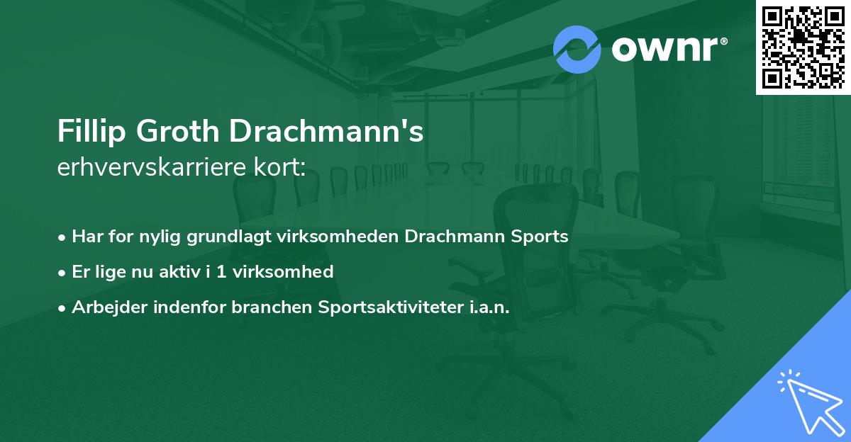 Fillip Groth Drachmann's erhvervskarriere kort