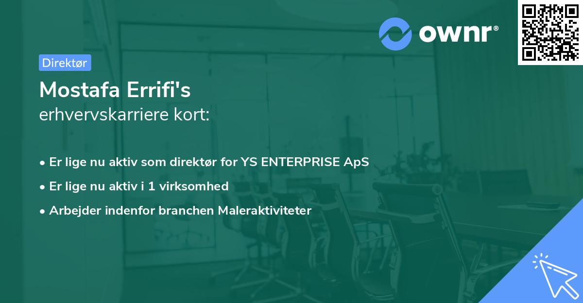 Mostafa Errifi's erhvervskarriere kort