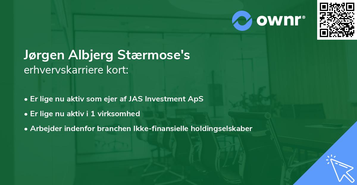 Jørgen Albjerg Stærmose's erhvervskarriere kort