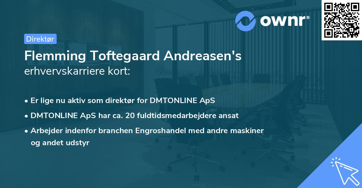 Flemming Toftegaard Andreasen's erhvervskarriere kort