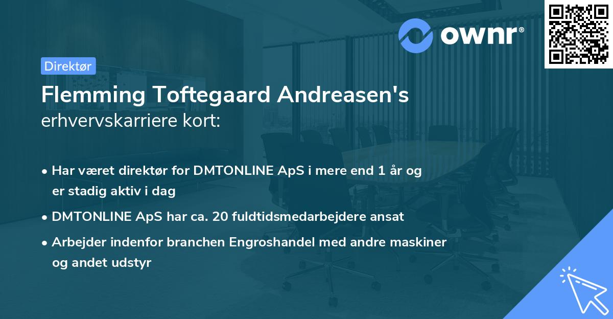 Flemming Toftegaard Andreasen's erhvervskarriere kort