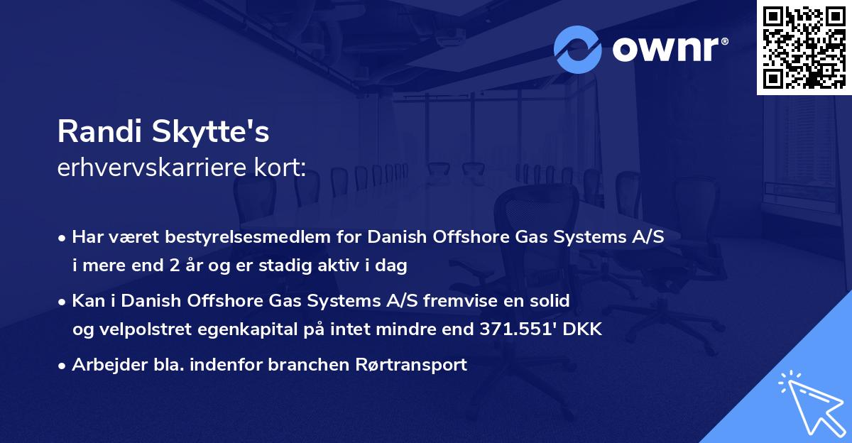 Randi Skytte's erhvervskarriere kort