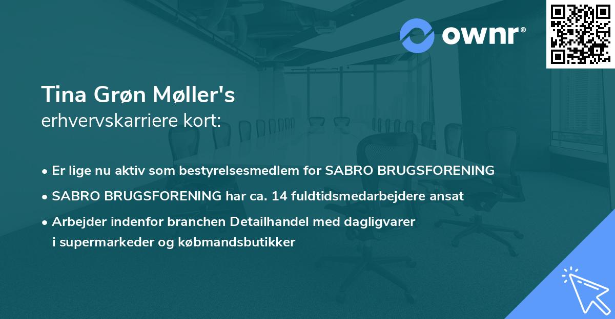 Tina Grøn Møller's erhvervskarriere kort