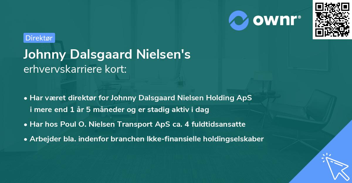 Johnny Dalsgaard Nielsen's erhvervskarriere kort