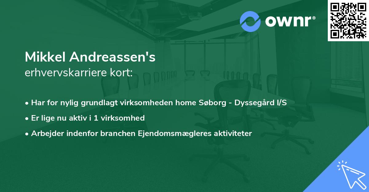 Mikkel Andreassen's erhvervskarriere kort