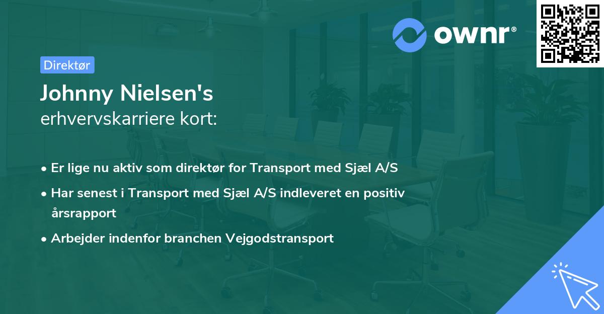 Johnny Nielsen's erhvervskarriere kort