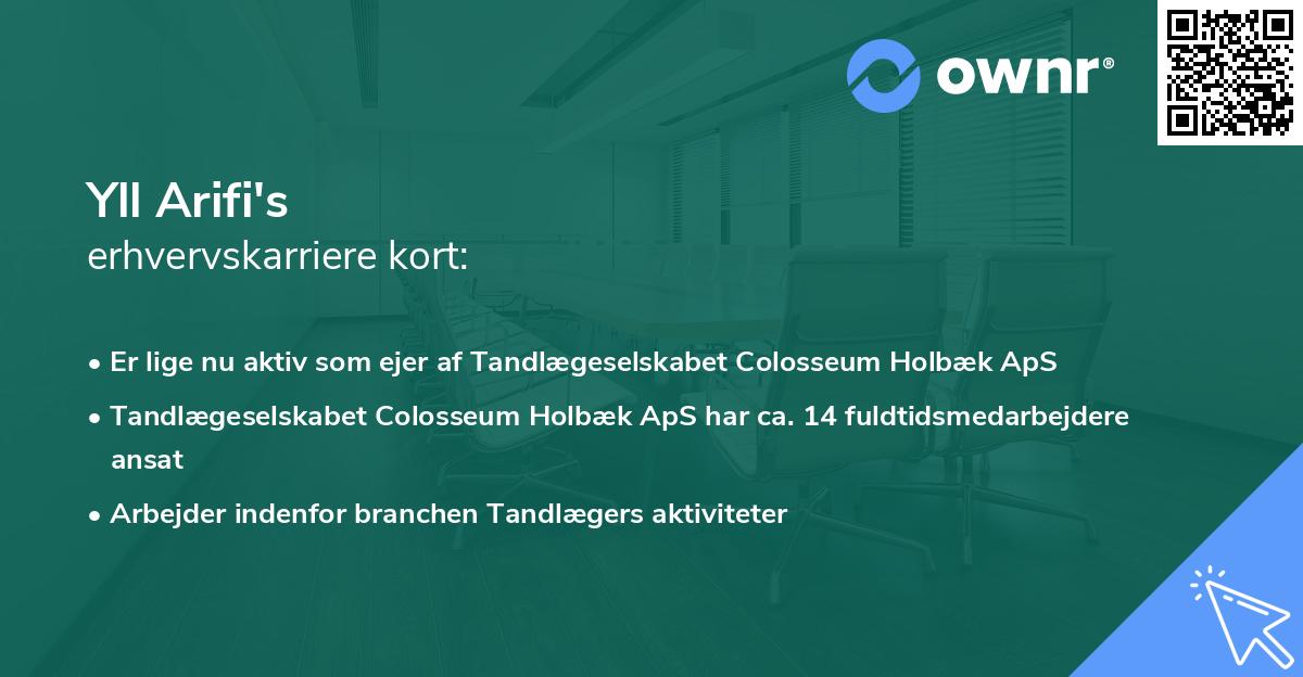 Yll Arifi's erhvervskarriere kort