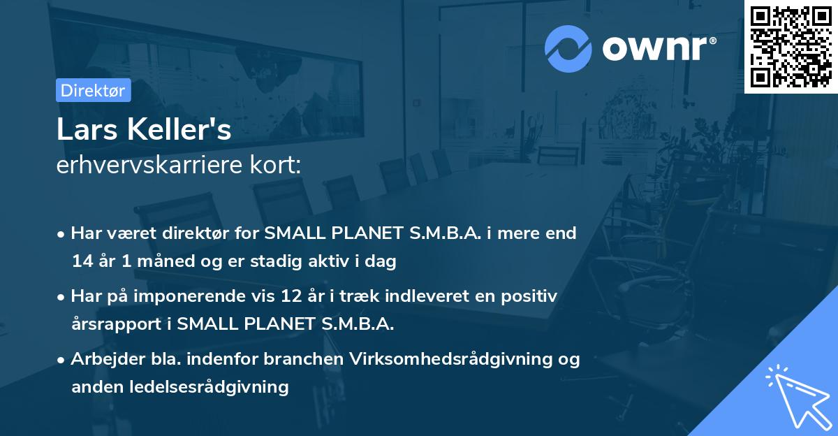 Lars Keller's erhvervskarriere kort