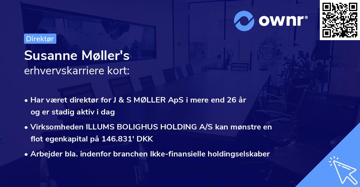 Susanne Møller's erhvervskarriere kort
