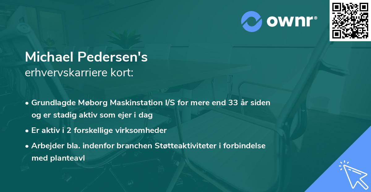 Michael Pedersen's erhvervskarriere kort