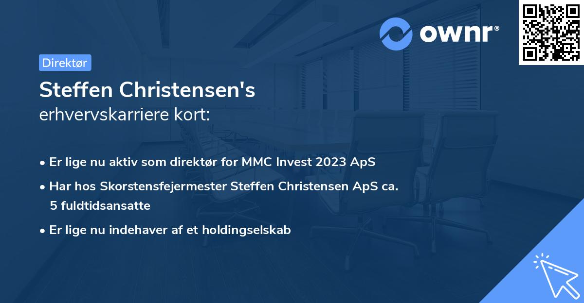 Steffen Christensen's erhvervskarriere kort