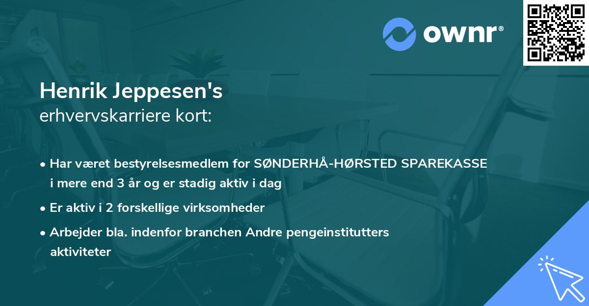 Henrik Jeppesen's erhvervskarriere kort