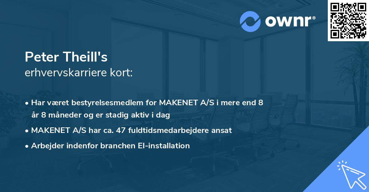 Peter Theill's erhvervskarriere kort