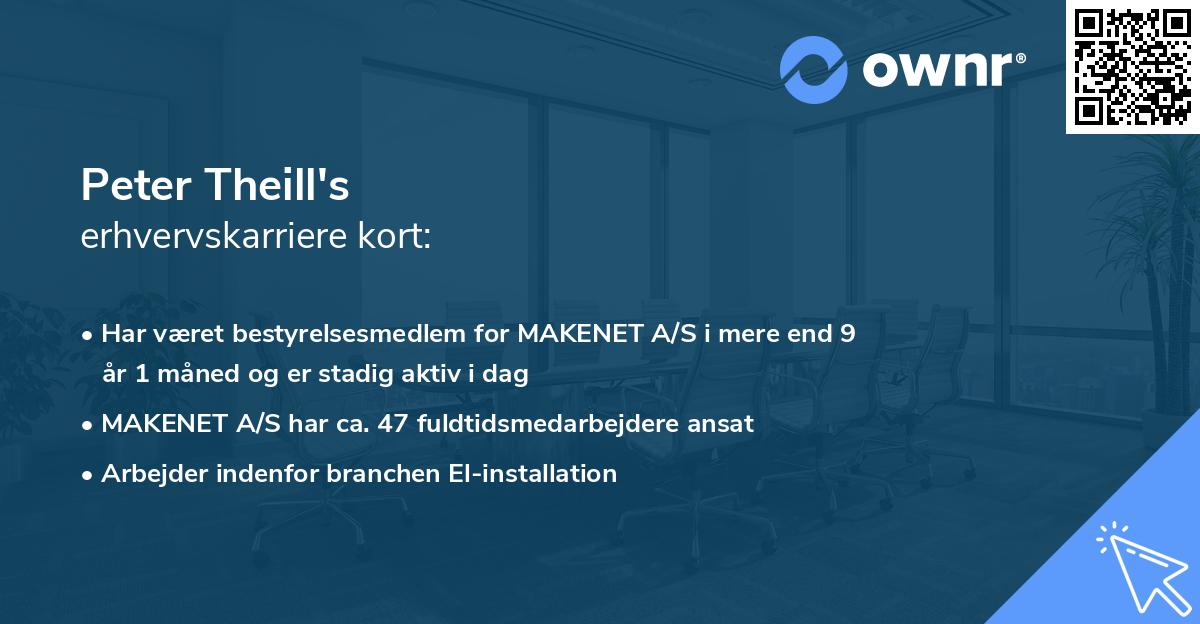 Peter Theill's erhvervskarriere kort
