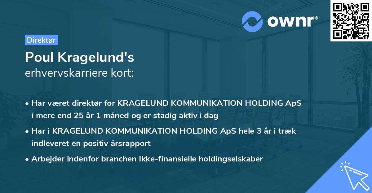 Poul Kragelund's erhvervskarriere kort