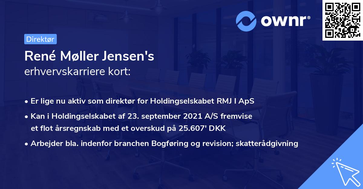 René Møller Jensen's erhvervskarriere kort