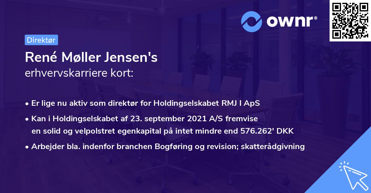 René Møller Jensen's erhvervskarriere kort
