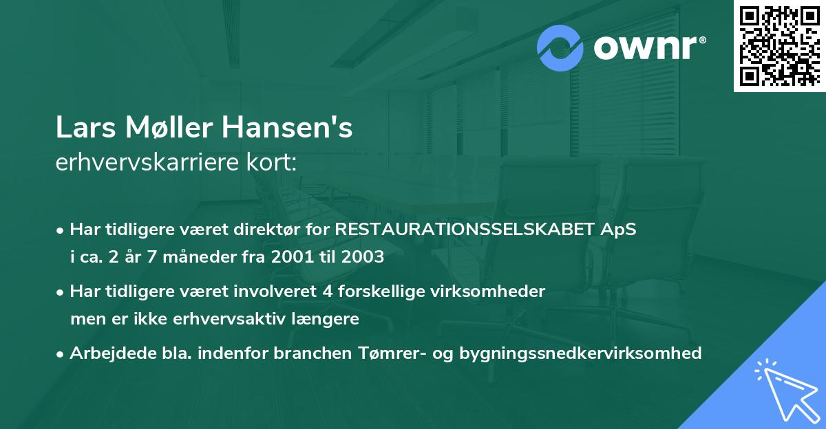 Lars Møller Hansen's erhvervskarriere kort