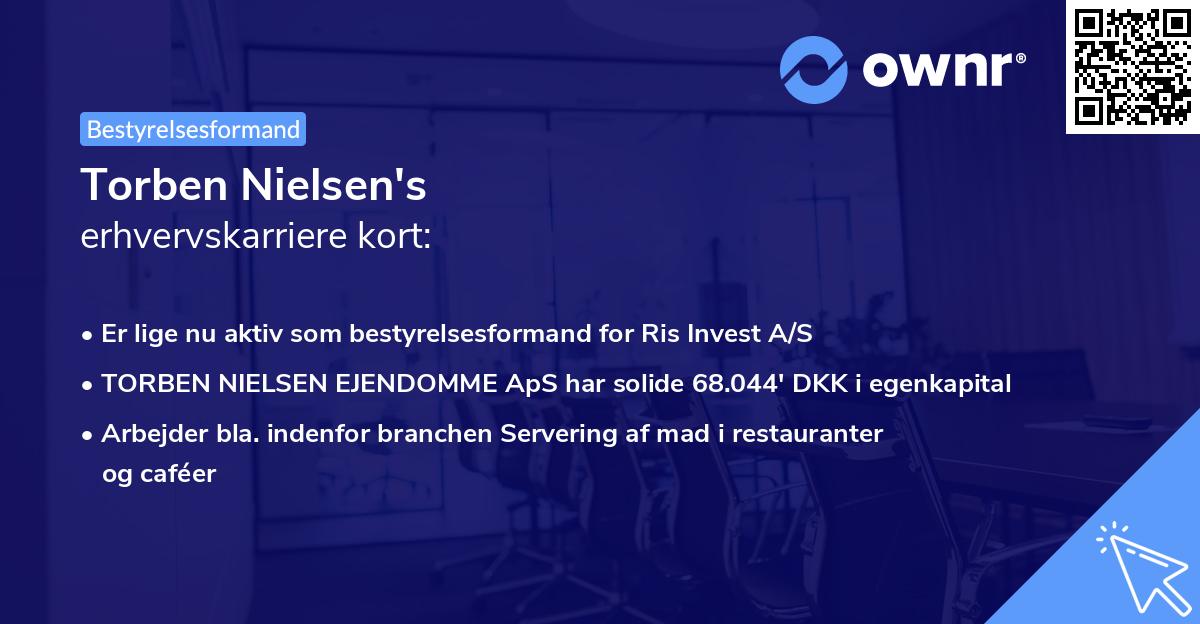 Torben Nielsen's erhvervskarriere kort