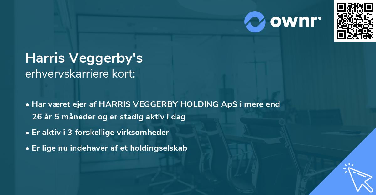 Harris Veggerby's erhvervskarriere kort