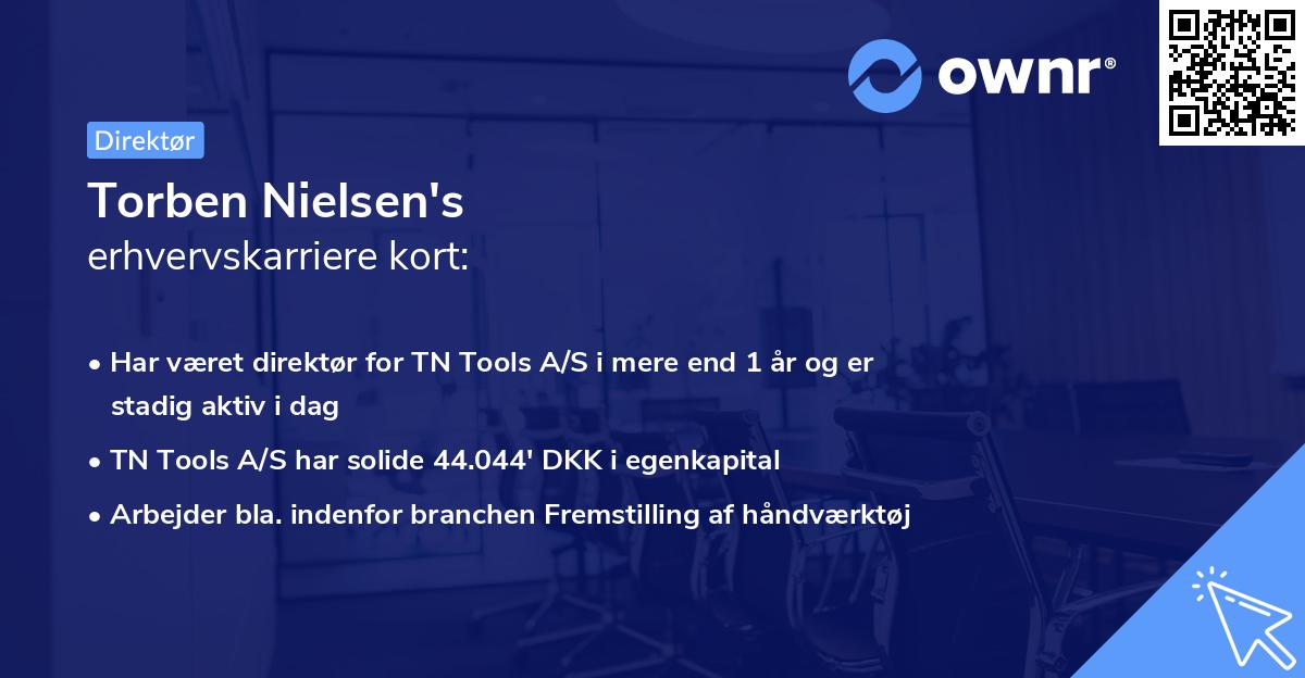 Torben Nielsen's erhvervskarriere kort