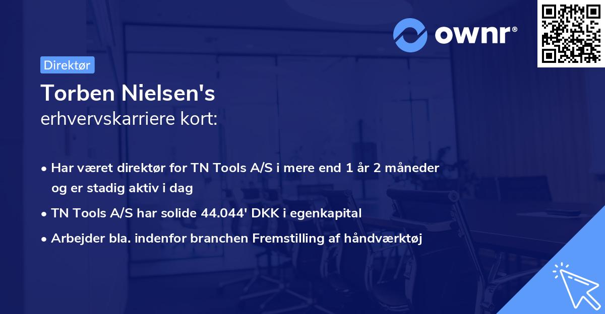 Torben Nielsen's erhvervskarriere kort