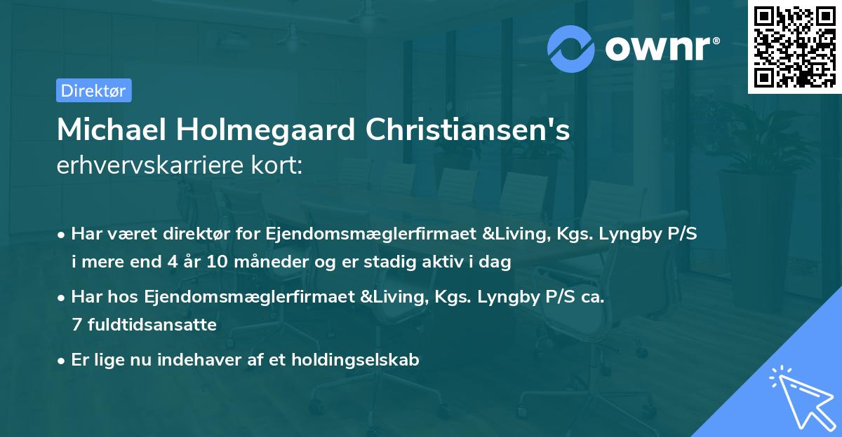 Michael Holmegaard Christiansen's erhvervskarriere kort