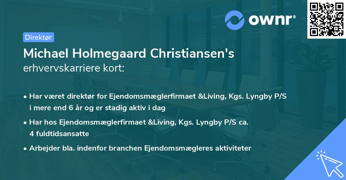 Michael Holmegaard Christiansen's erhvervskarriere kort