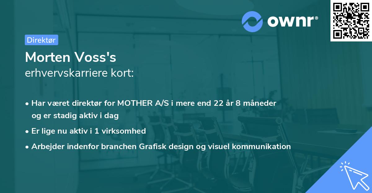 Morten Voss's erhvervskarriere kort