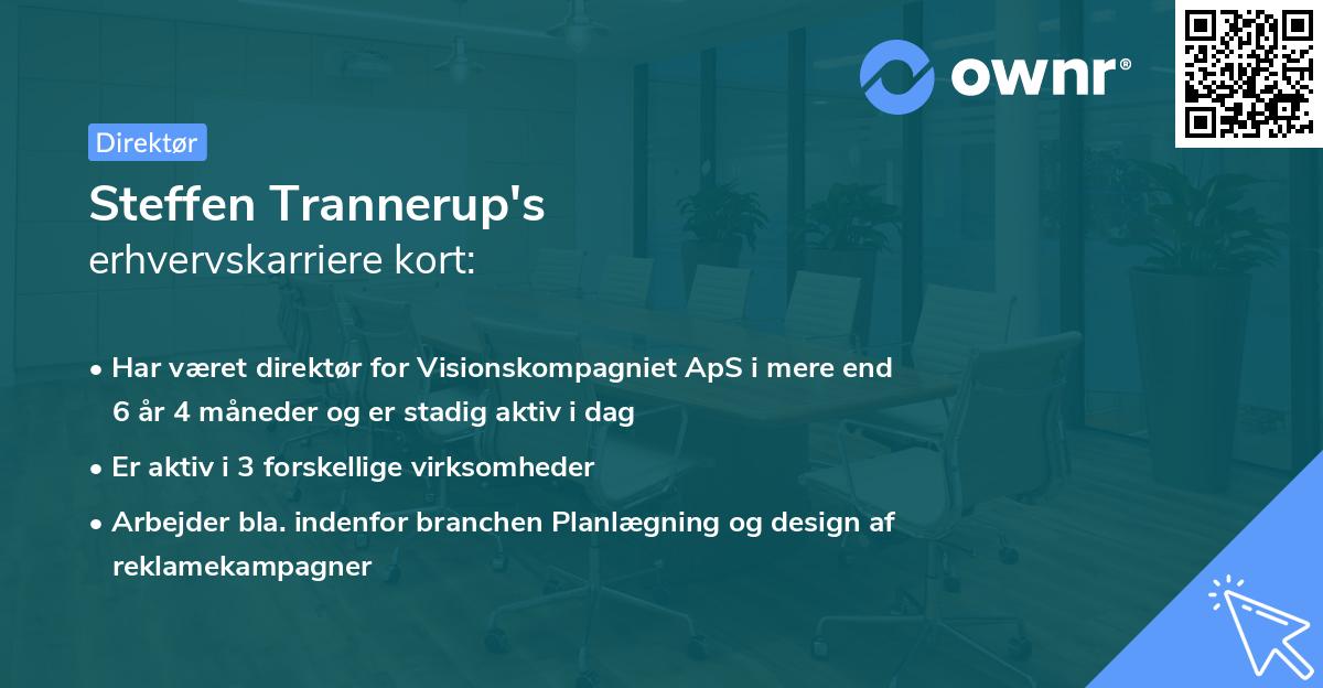 Steffen Trannerup's erhvervskarriere kort