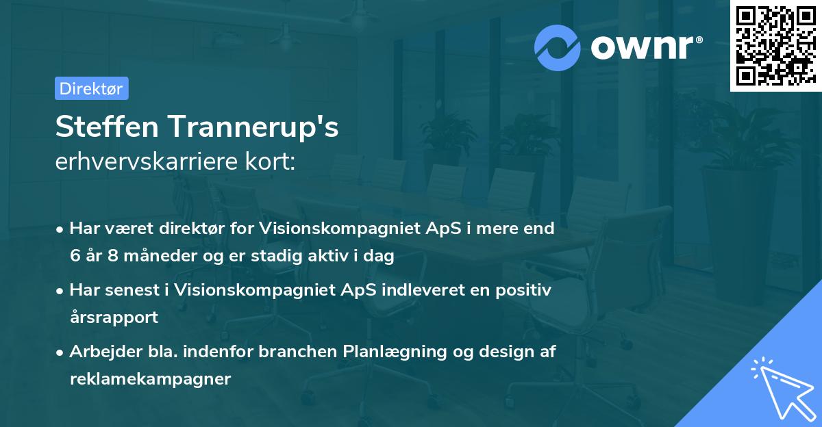 Steffen Trannerup's erhvervskarriere kort