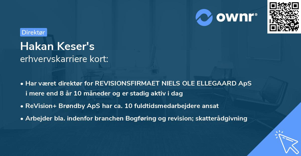 Hakan Keser's erhvervskarriere kort