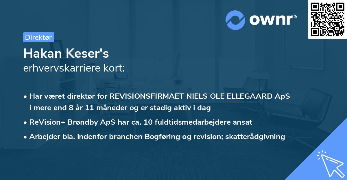 Hakan Keser's erhvervskarriere kort