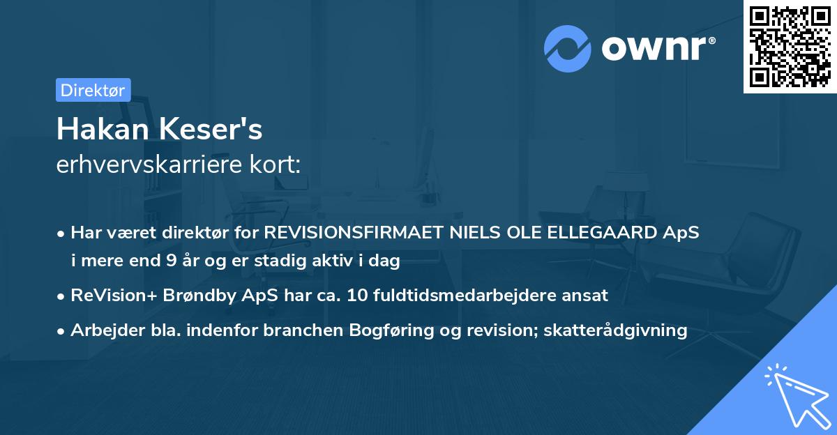 Hakan Keser's erhvervskarriere kort