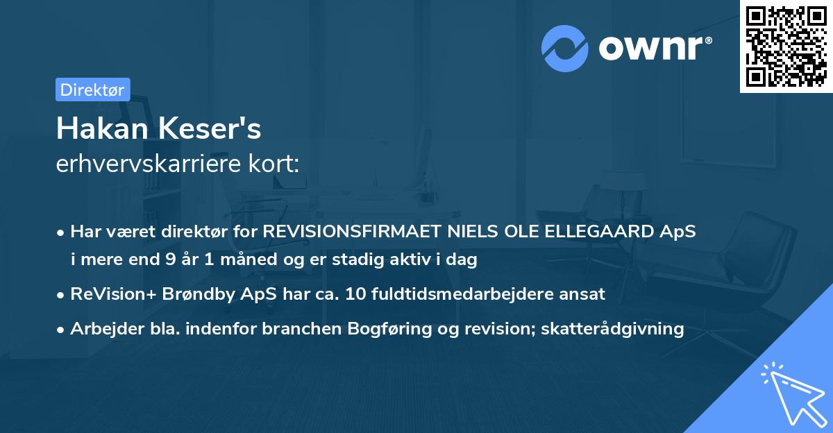 Hakan Keser's erhvervskarriere kort