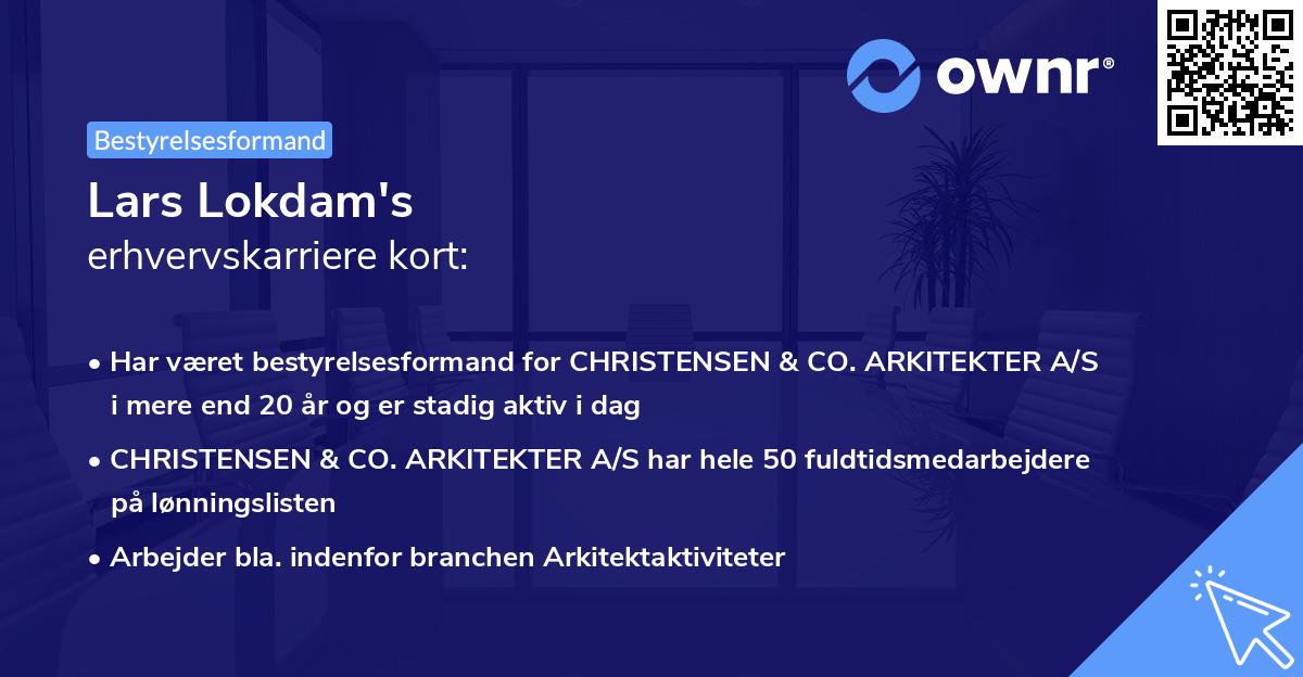 Lars Lokdam's erhvervskarriere kort