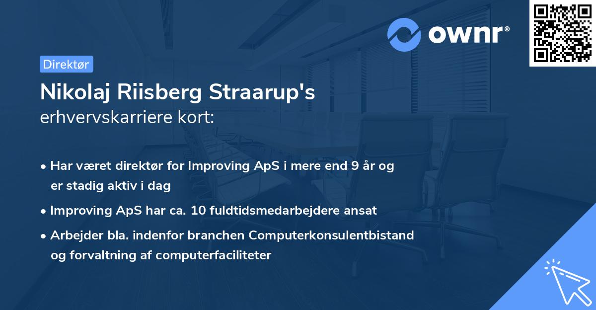 Nikolaj Riisberg Straarup's erhvervskarriere kort