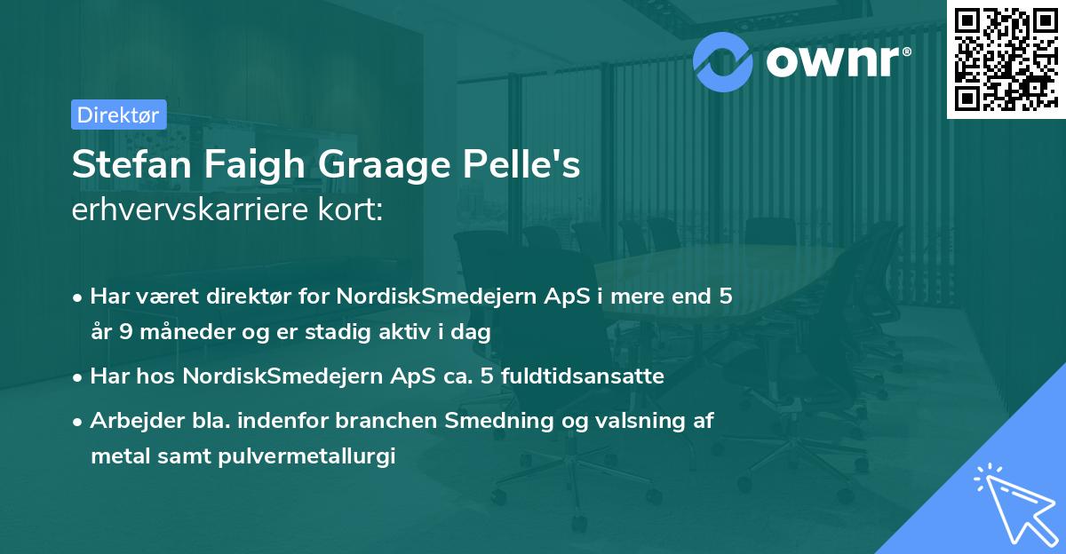 Stefan Faigh Graage Pelle's erhvervskarriere kort