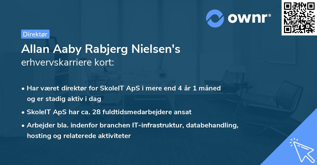 Allan Aaby Rabjerg Nielsen's erhvervskarriere kort