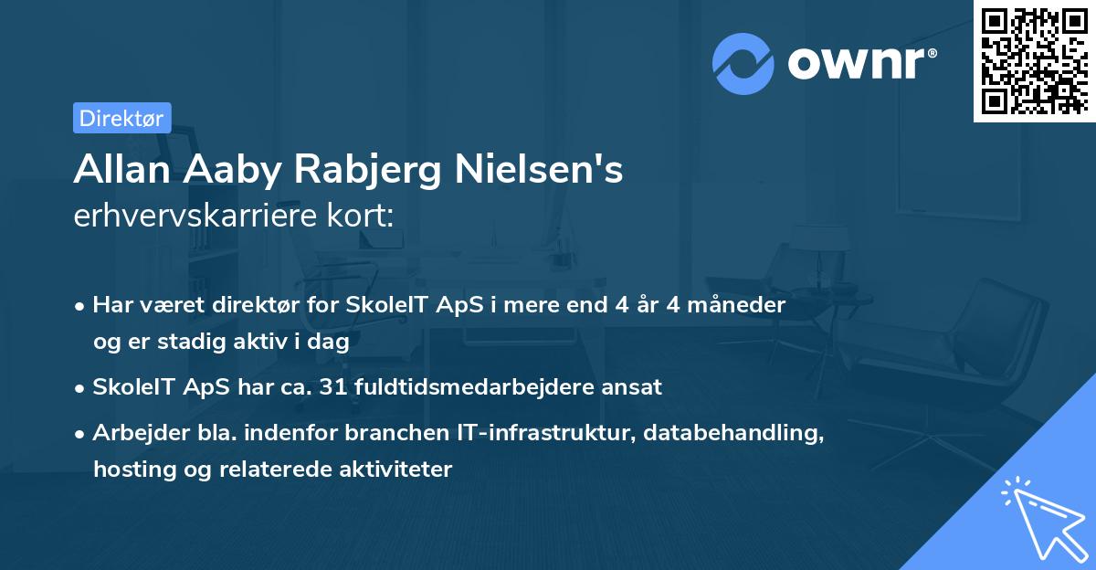 Allan Aaby Rabjerg Nielsen's erhvervskarriere kort