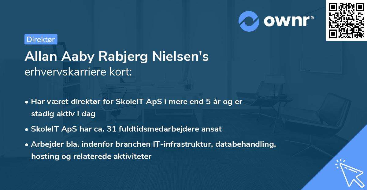 Allan Aaby Rabjerg Nielsen's erhvervskarriere kort