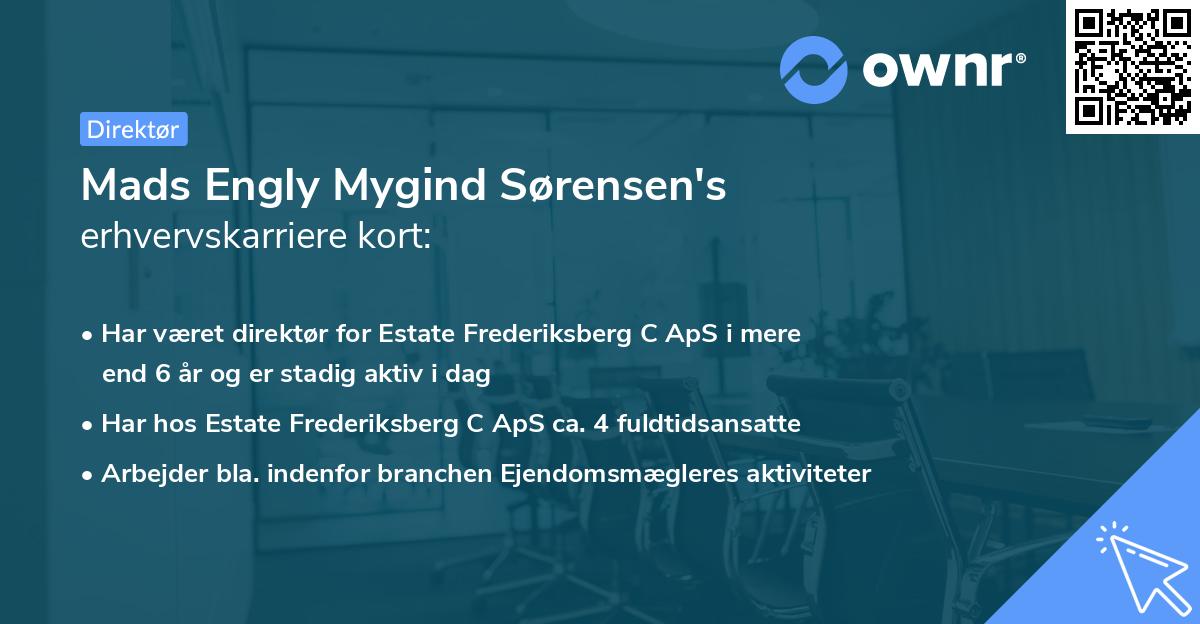 Mads Engly Mygind Sørensen's erhvervskarriere kort